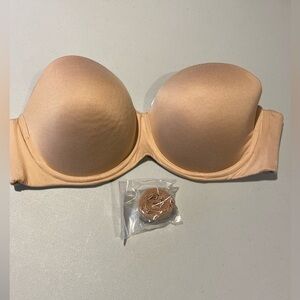 Calvin Klein Strapless Convertible Bra, Nude, size 36D